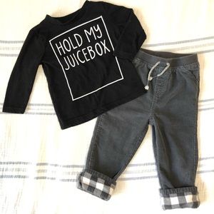 24 Month Boys Fall Bundle - Pants & Long Sleeve
